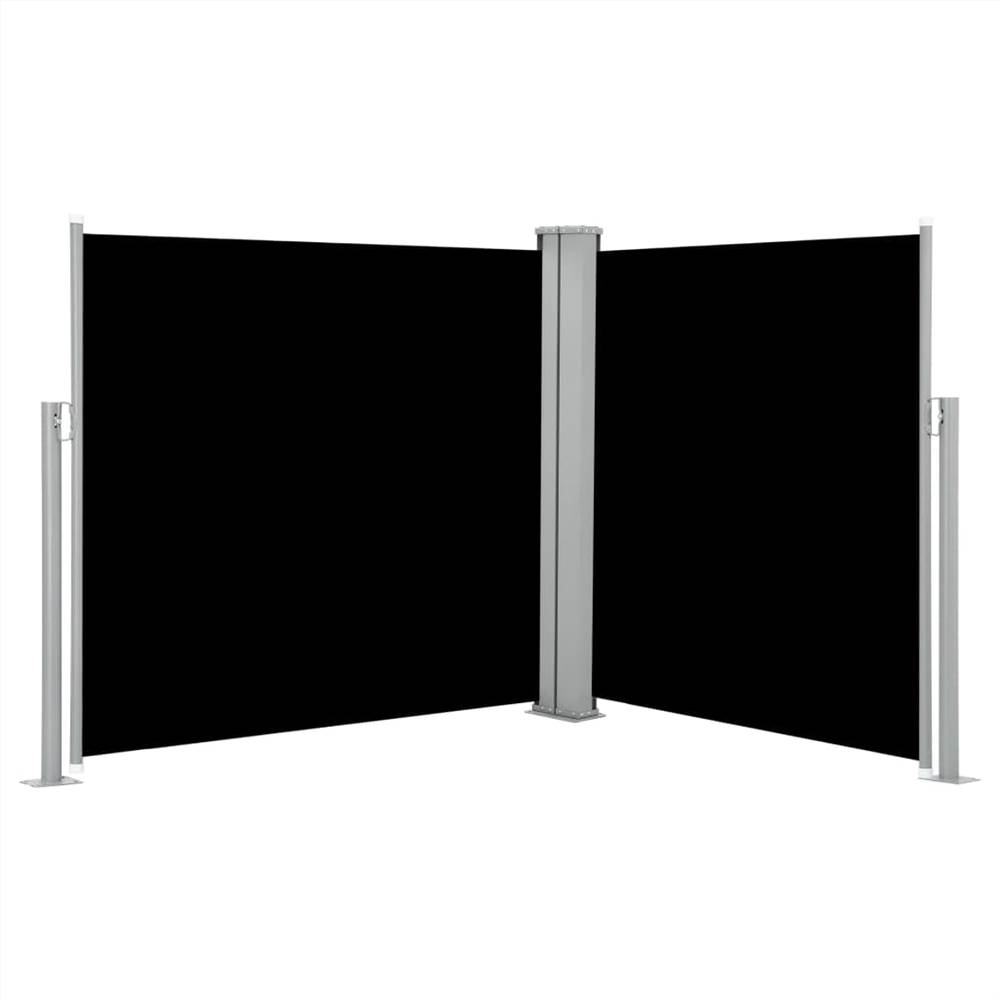 

Retractable Side Awning Black 120x600 cm