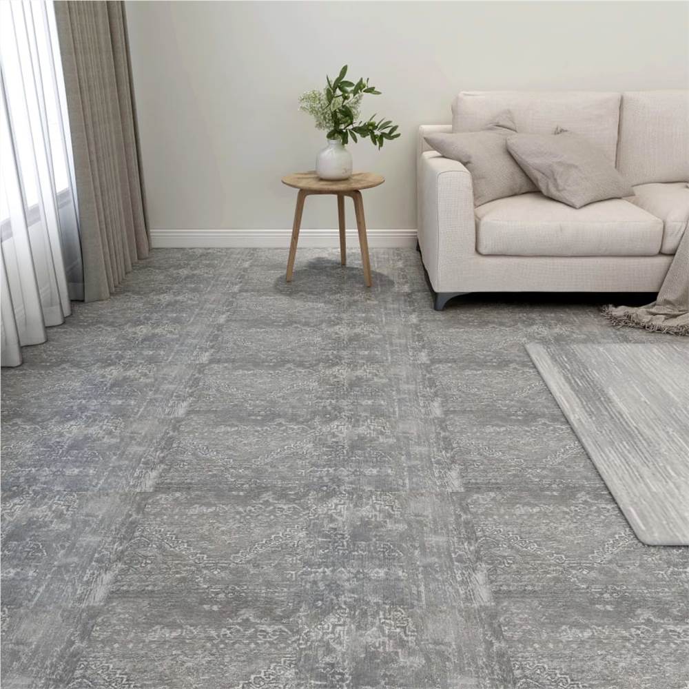 

Self-adhesive Flooring Planks 55 pcs PVC 5.11 m² Concrete Grey