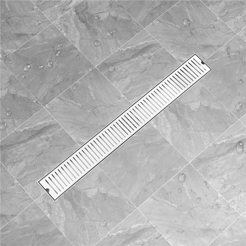 Shower Drain Vents 93x14 cm Stainless Steel