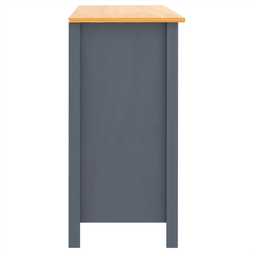 Sideboard "Hill Range" Grey 79x40x80 cm Solid Pine Wood