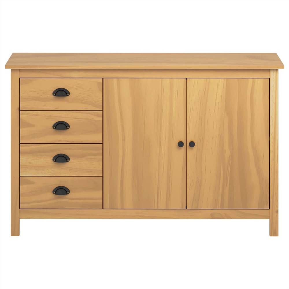 Sideboard Hill Range Honey Brown 130x40x80 cm Solid Pine Wood