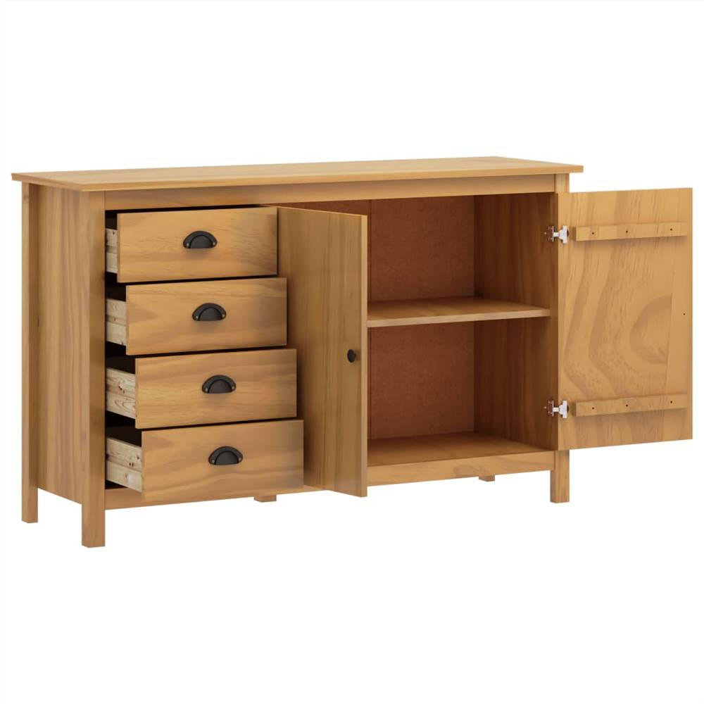 Sideboard Hill Range Honey Brown 130x40x80 cm Solid Pine Wood