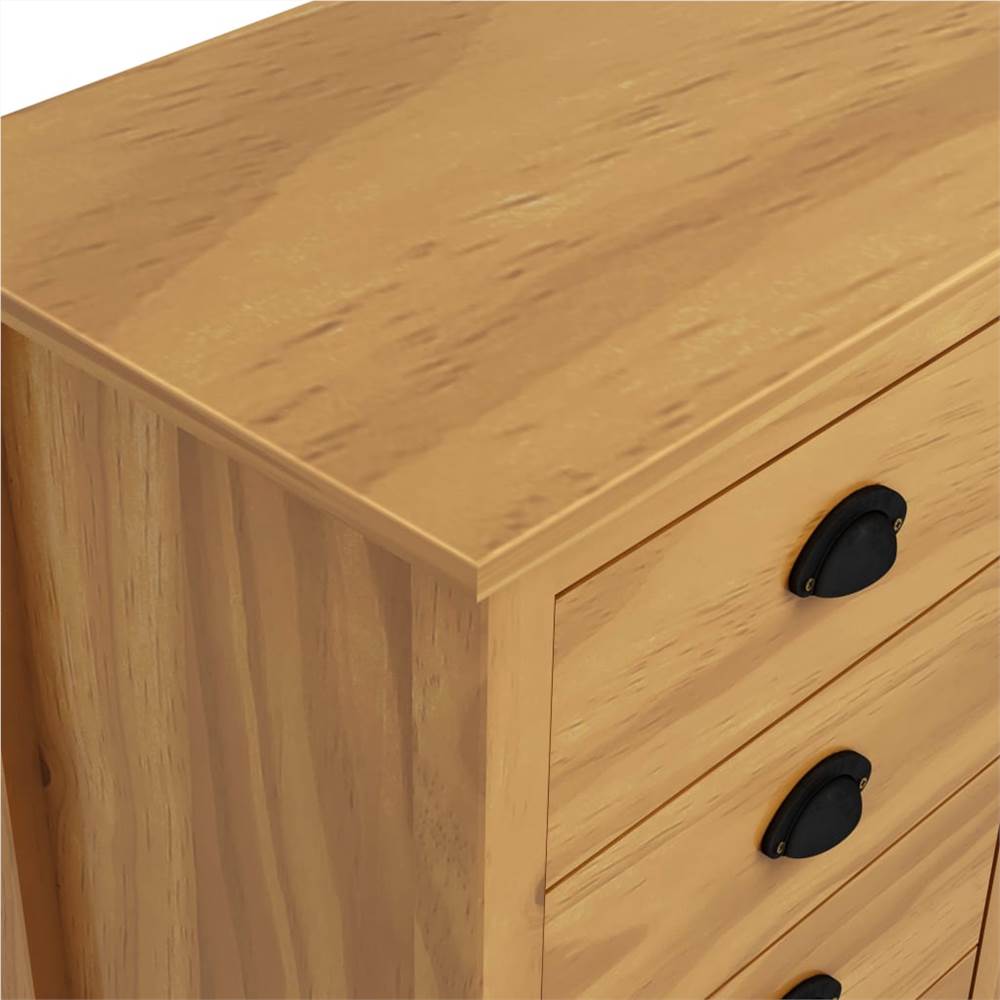 Sideboard Hill Range Honey Brown 130x40x80 cm Solid Pine Wood