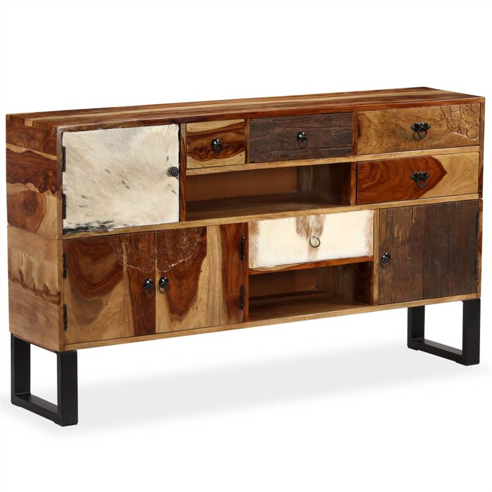 Sideboard Solid Sheesham Wood 140x30x80 cm