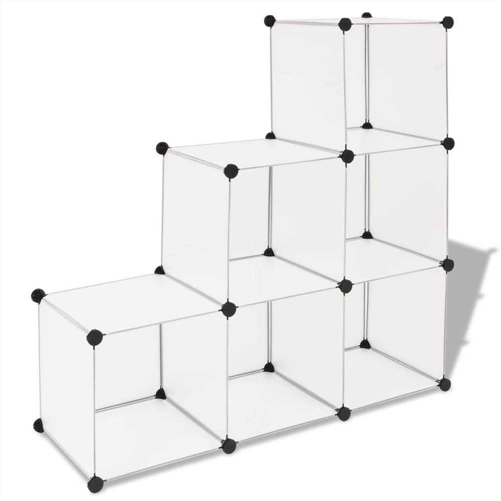 Storage Cube Organizer 6 ช่องสีขาว