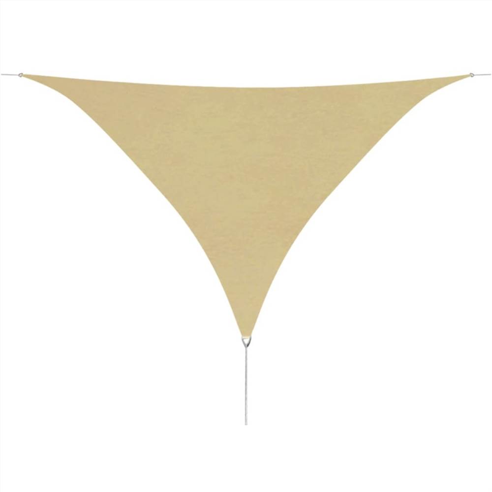 

Sunshade Sail Oxford Fabric Triangular 5x5x5 m Beige