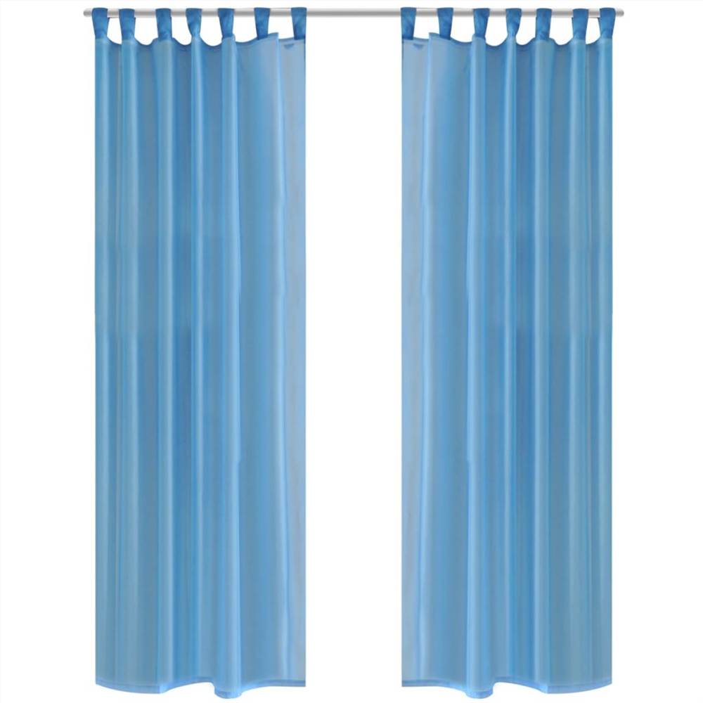 

Turquoise Sheer Curtain 140 x 245 cm 2 pcs