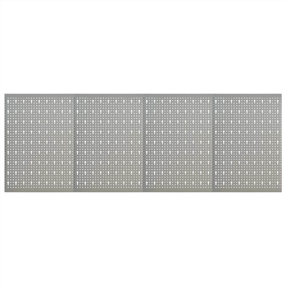 Wall-mounted Peg Boards 4 pcs 40x58 cm Steel