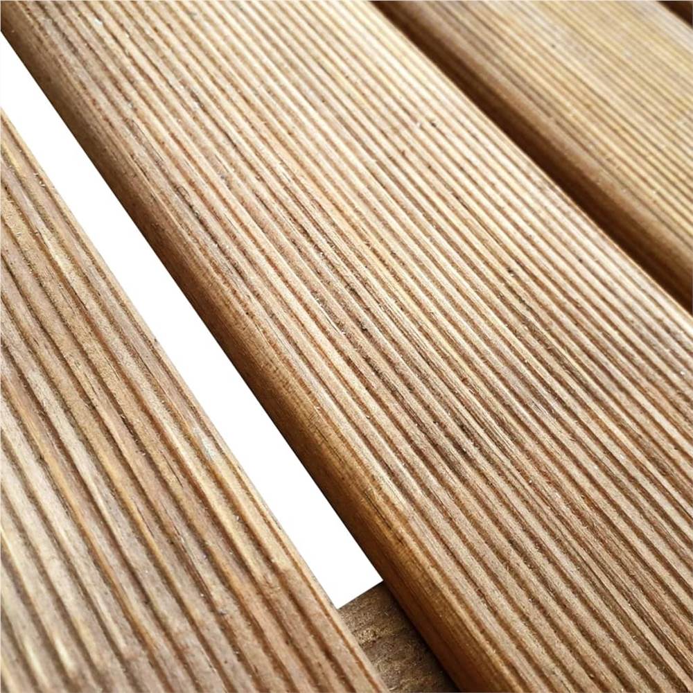 18 pcs Decking Tiles 50x50 cm Wood Brown