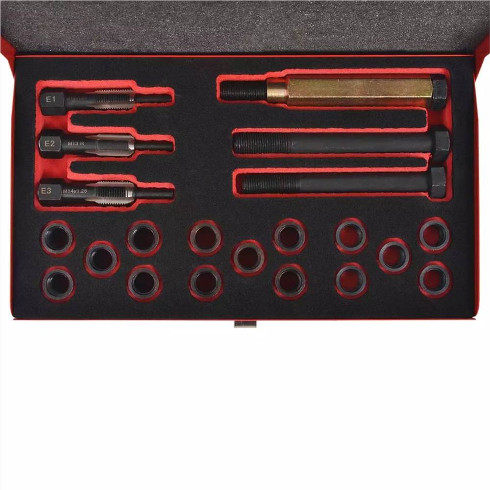 21 Piece Glow Plug Thread Repair Kit M12 x 1.25 mm
