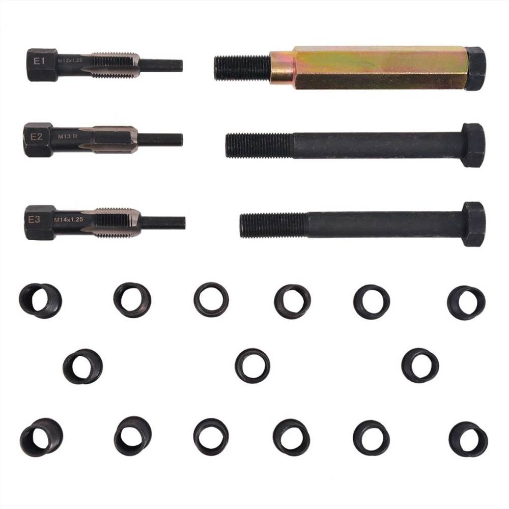 21 Piece Glow Plug Thread Repair Kit M12 x 1.25 mm