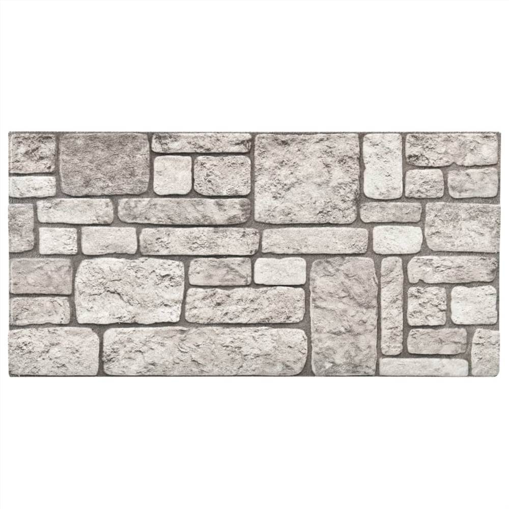 3D Wall Panels with Grey Brick Design 11 pcs EPS