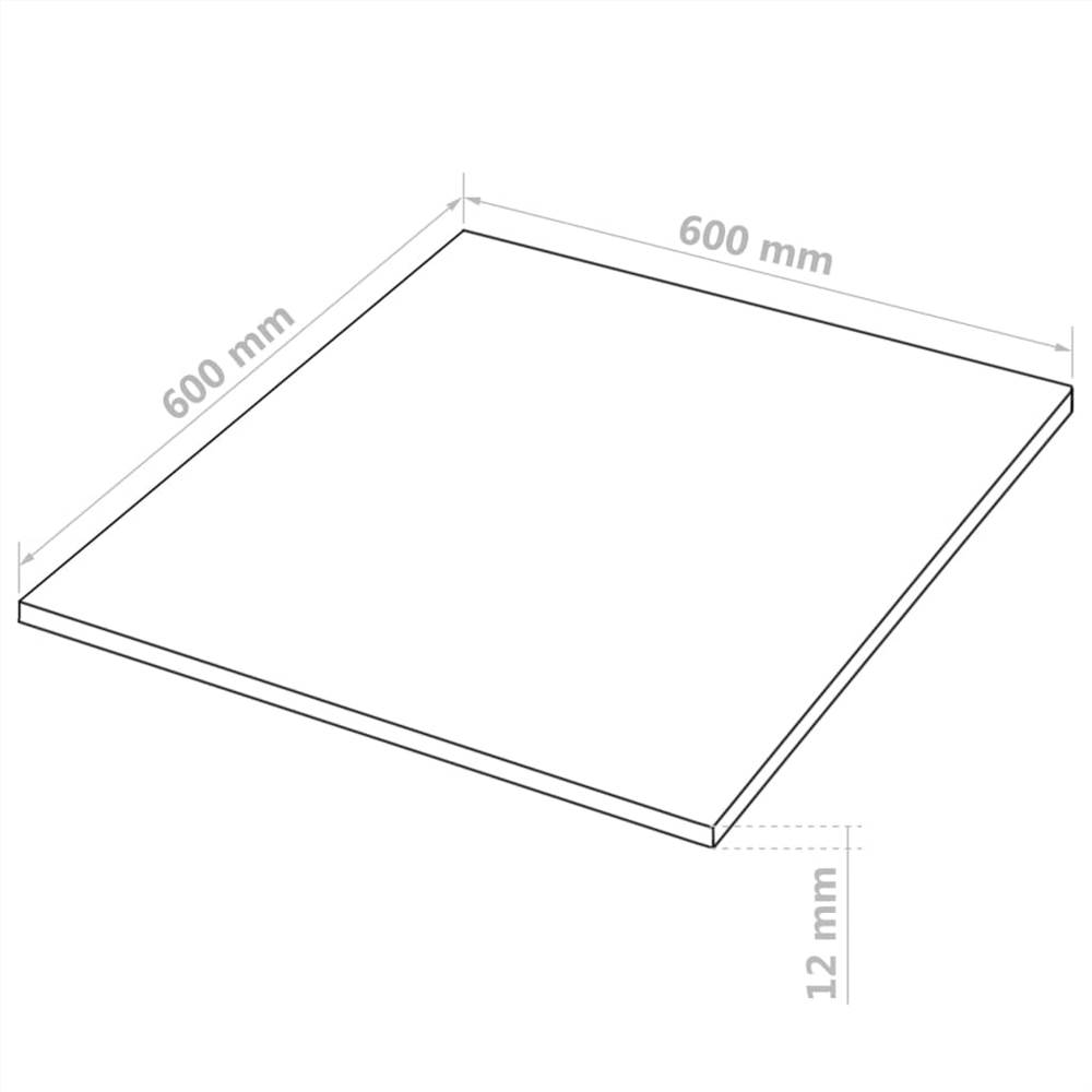 4 pcs MDF Sheets Square 60x60 cm 12 mm