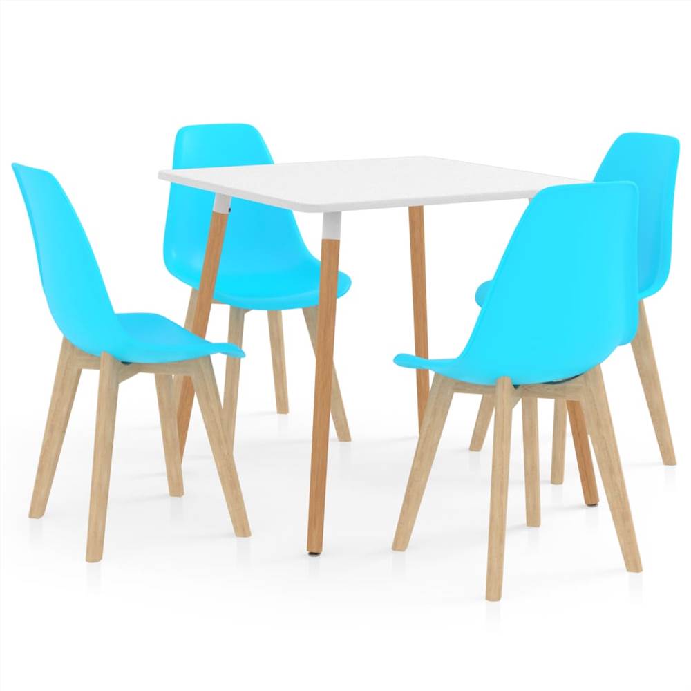 

5 Piece Dining Set Blue
