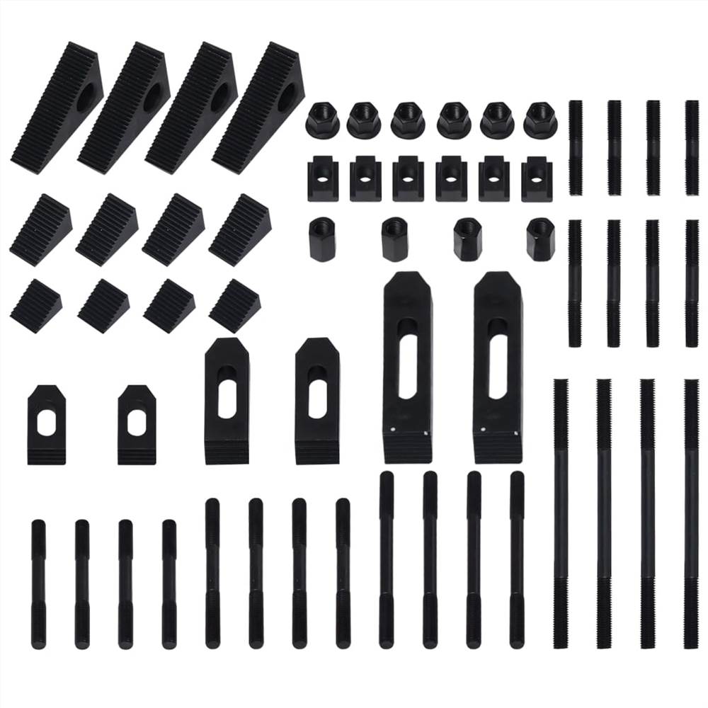 58 Pieces Clamping Set Steel T Slot M12