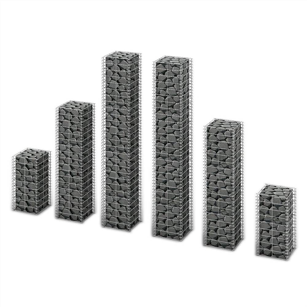 

6 Piece Gabion Set Galvanised Wire