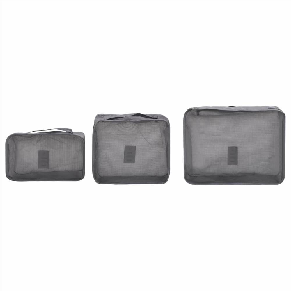 6 Piece Travel Packing Cube Set Grey