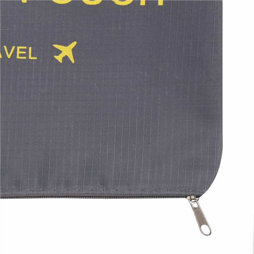 6 Piece Travel Packing Cube Set Grey