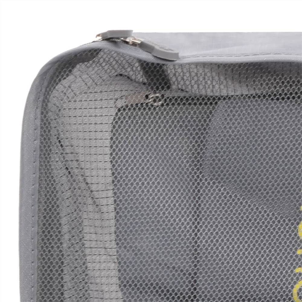 6 Piece Travel Packing Cube Set Grey