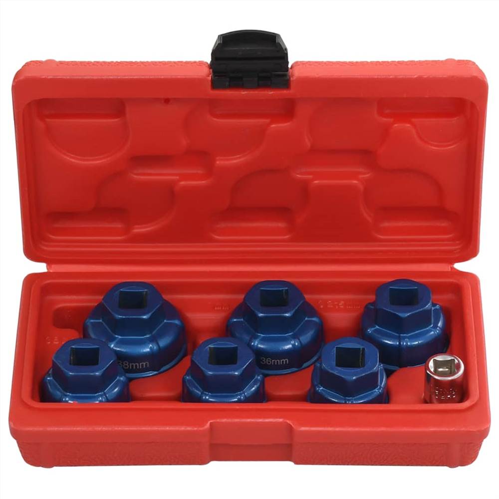 7 Piece Oil Filter Cap Set 3/8"