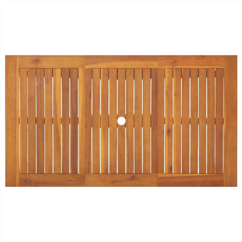 7 Piece Outdoor Dining Set Solid Acacia Wood