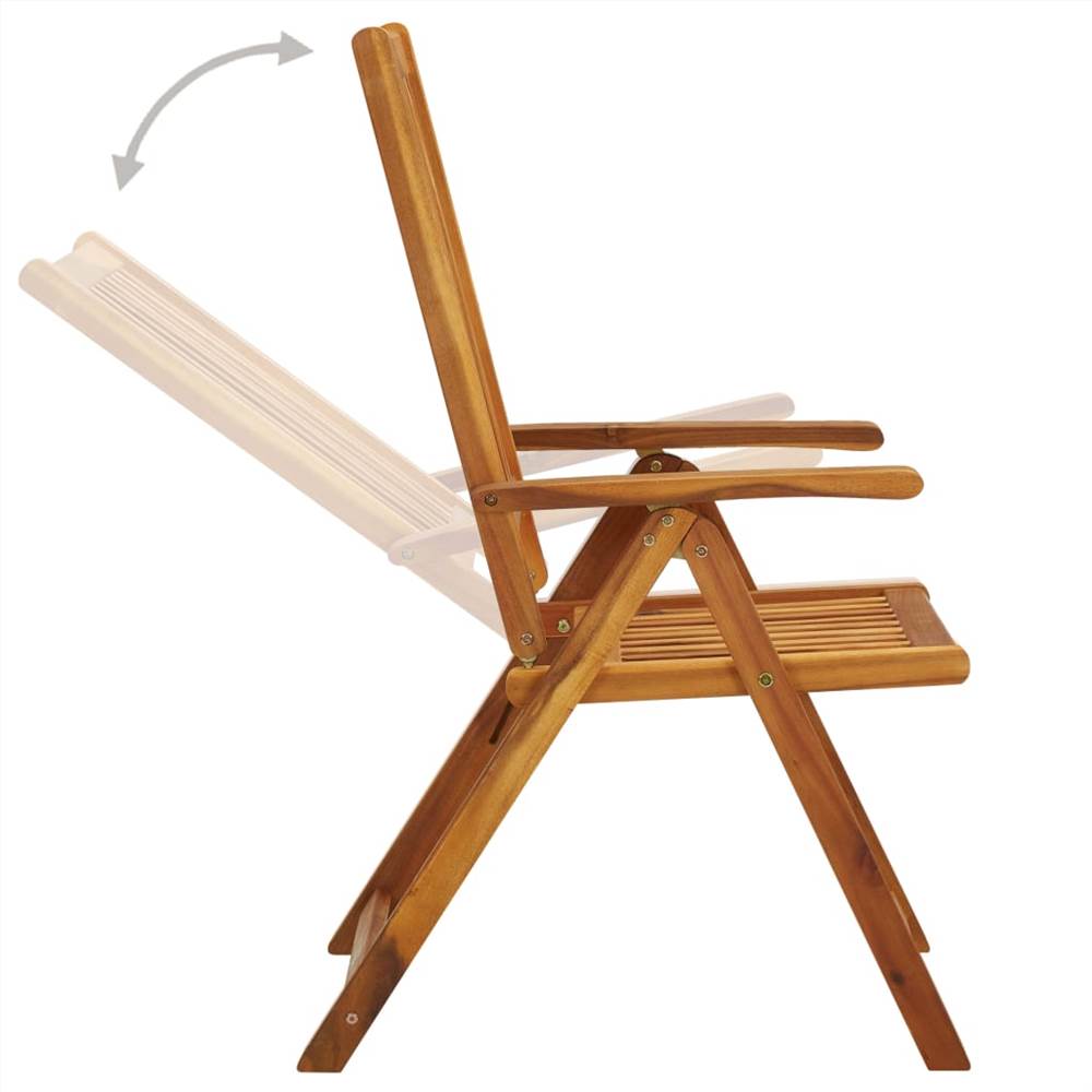 7 Piece Outdoor Dining Set Solid Acacia Wood