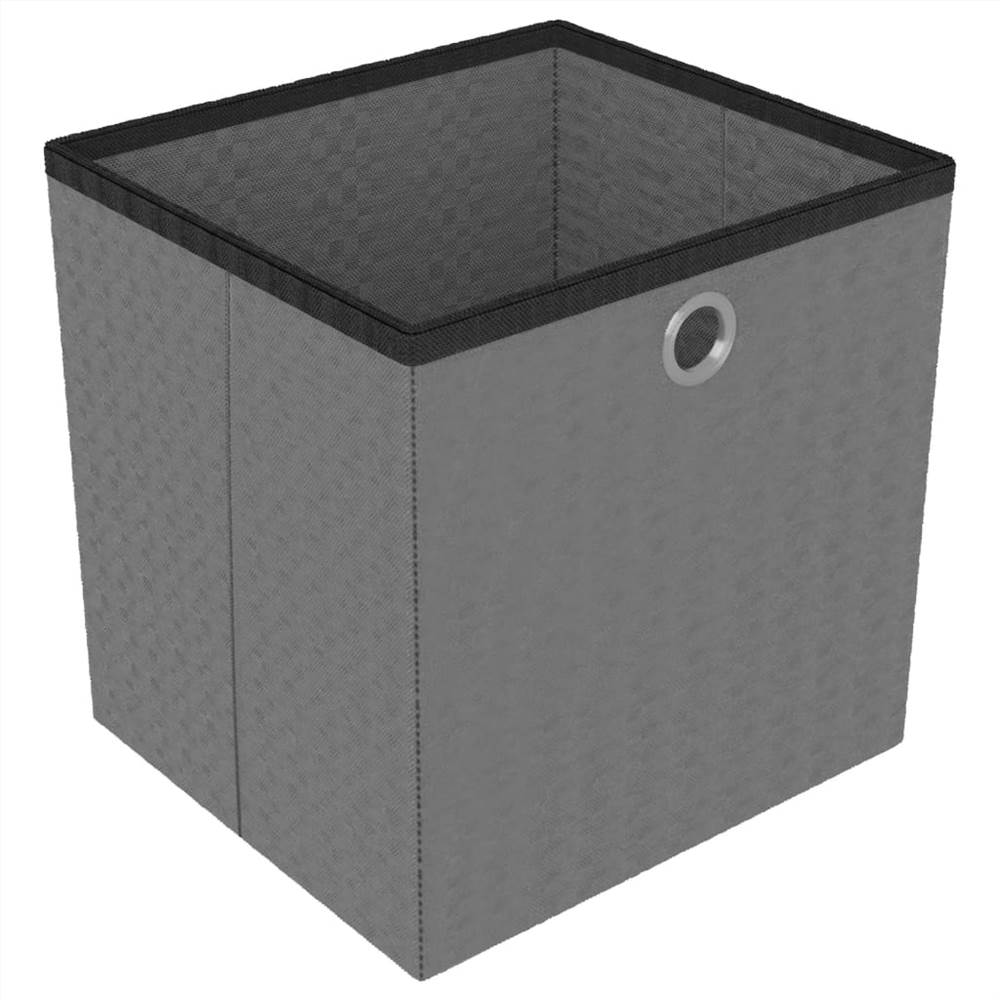 9-Cube Display Shelf with Boxes Black 103x30x107.5 cm Fabric