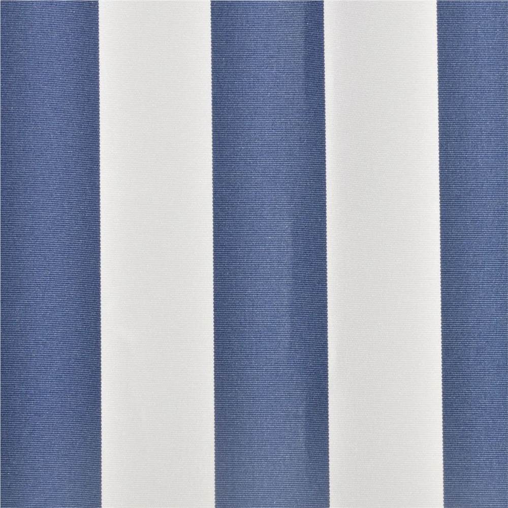 Awning Top Sunshade Canvas Blue & White 4x3m (Frame Not Included)