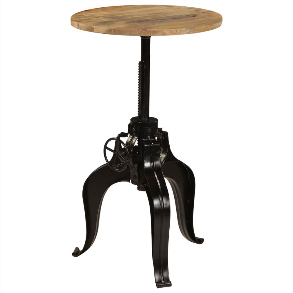 Bar Table Solid Mango Wood 60x(76-110) cm