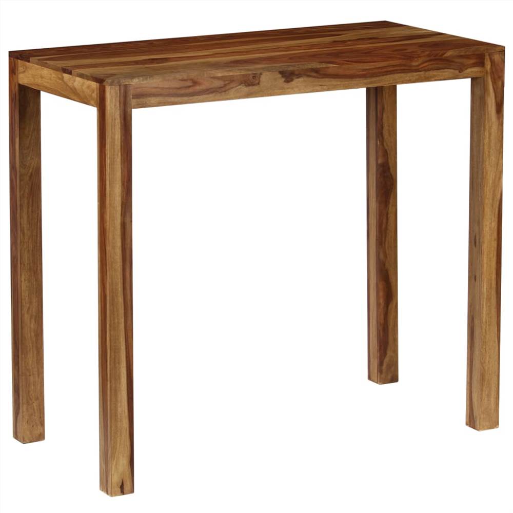 Bar Table Solid Sheesham Wood 118x60x107 cm