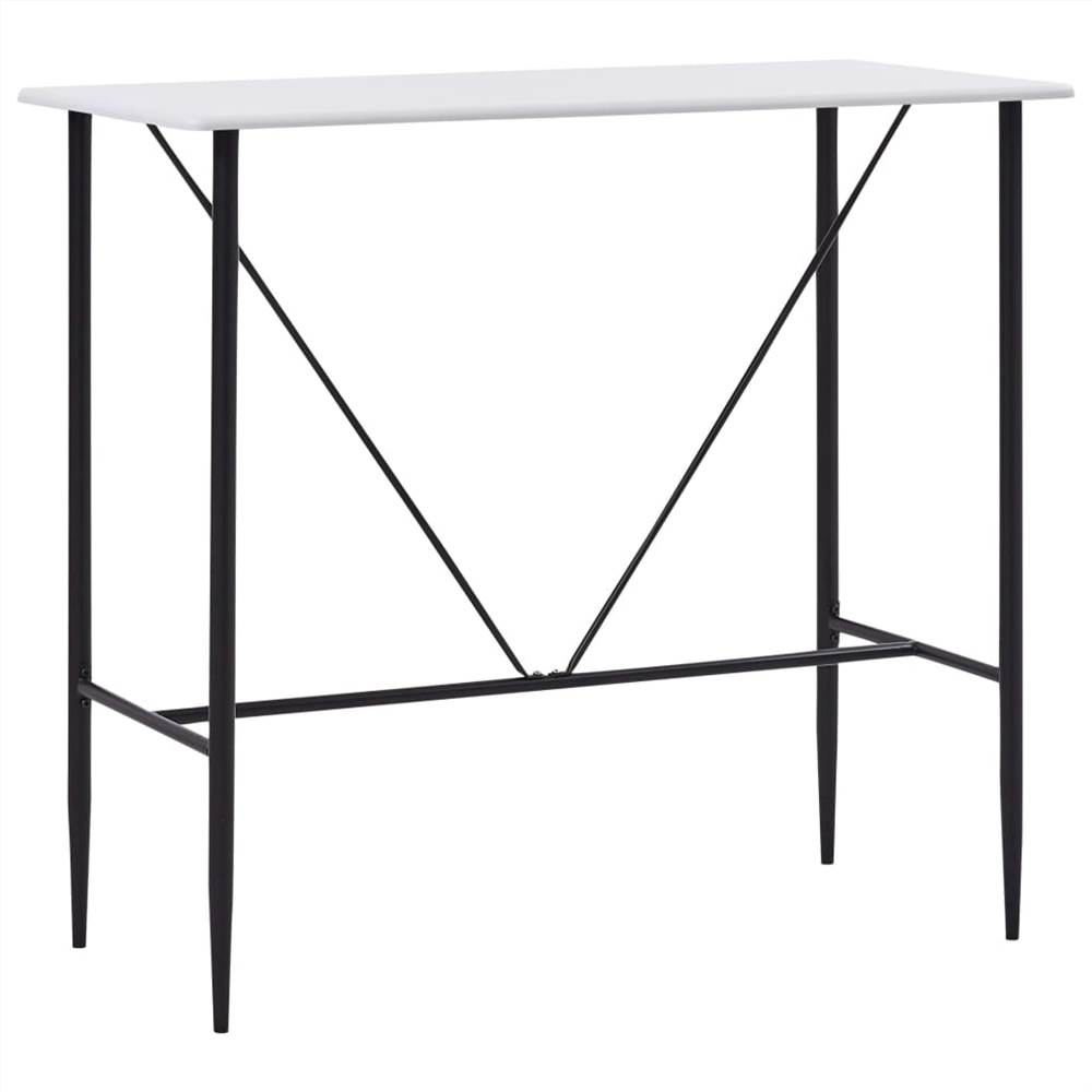 

Bar Table White 120x60x110 cm MDF