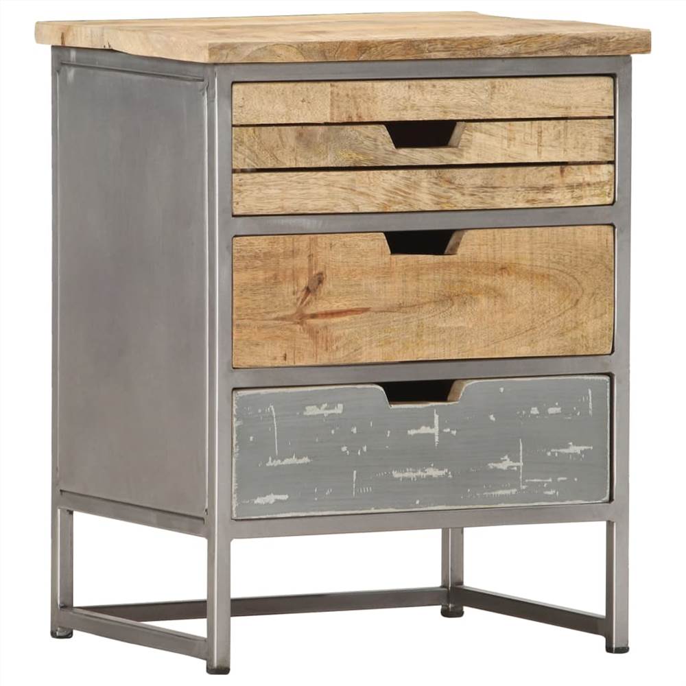 

Bed Cabinet 40x30x50 cm Solid Mango Wood