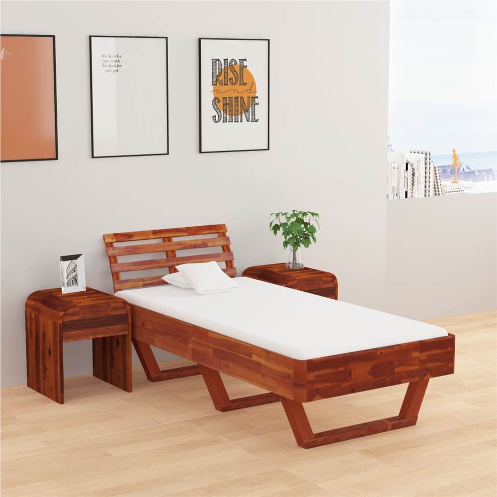 

Bed Frame Solid Acacia Wood 90x200 cm