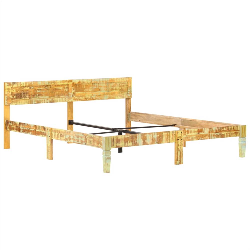 Bed Frame Solid Reclaimed Wood 160x200 cm