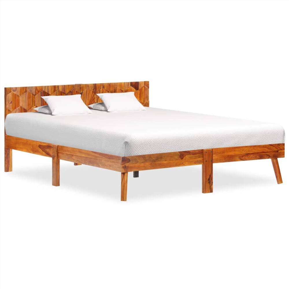 

Bed Frame Solid Sheesham Wood 140x200 cm