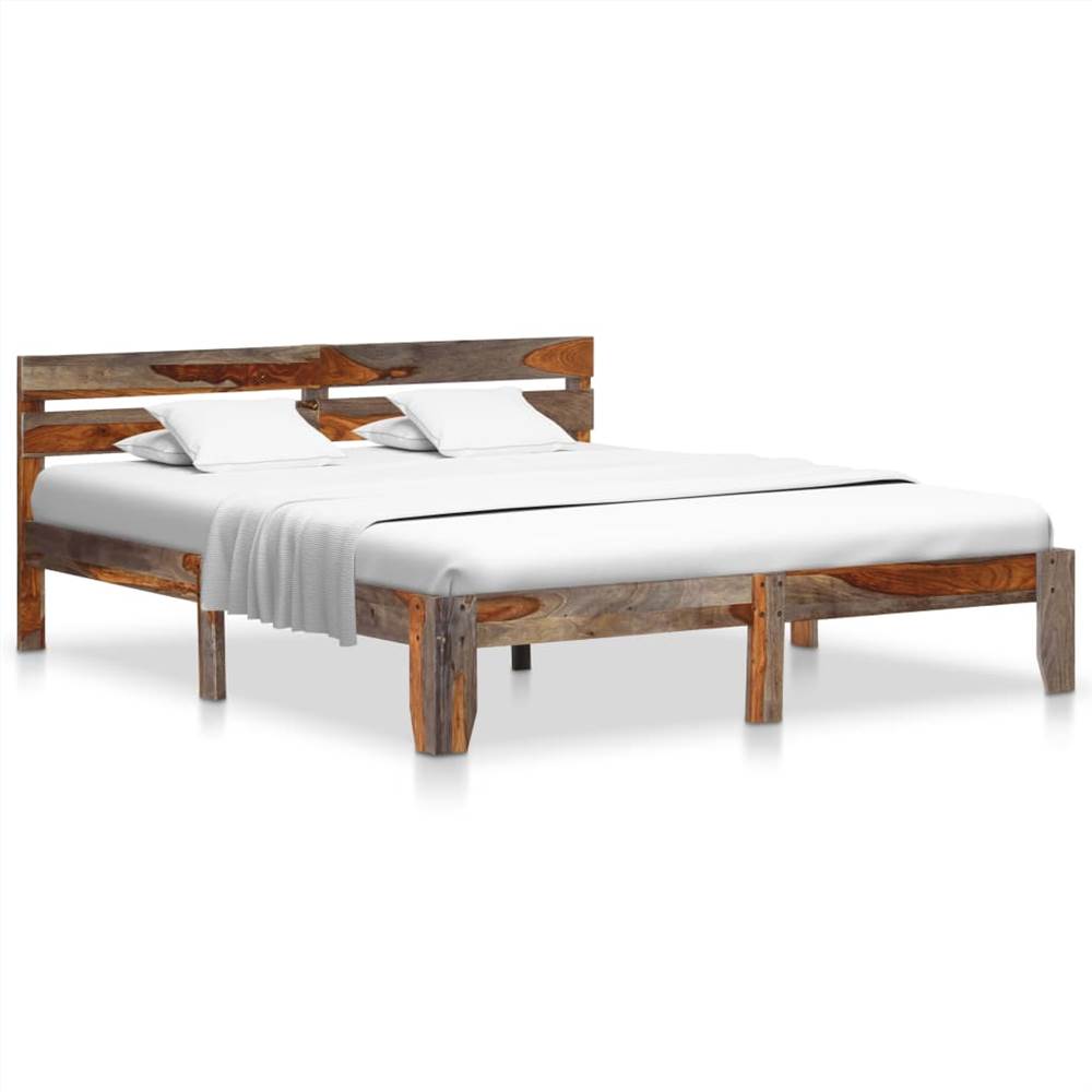 

Bed Frame Solid Sheesham Wood 140x200 cm