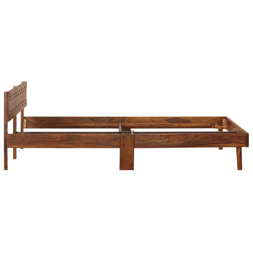 Bed Frame Solid Sheesham Wood 180x200 cm
