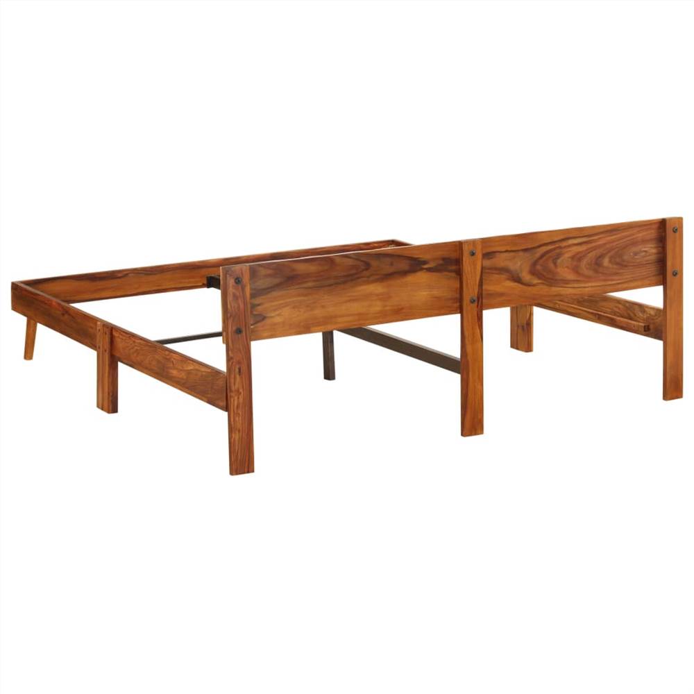 Bed Frame Solid Sheesham Wood 180x200 cm
