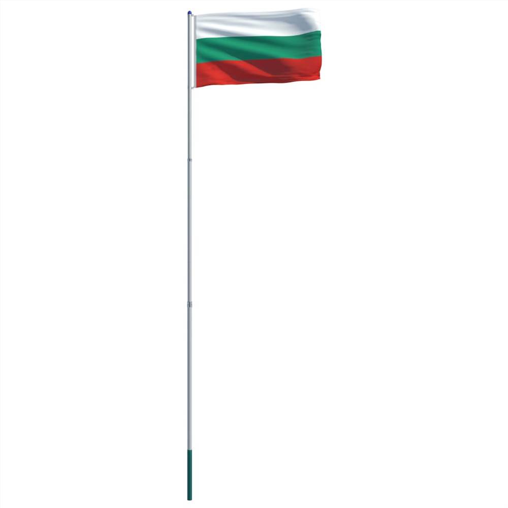 Bulgaria Flag and Pole Aluminium 6 m