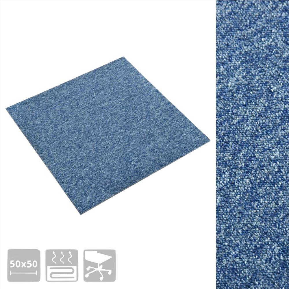 Carpet Floor Tiles 20 Pcs 5 M² 50x50 Cm, Outdoor Carpet Tiles Uk