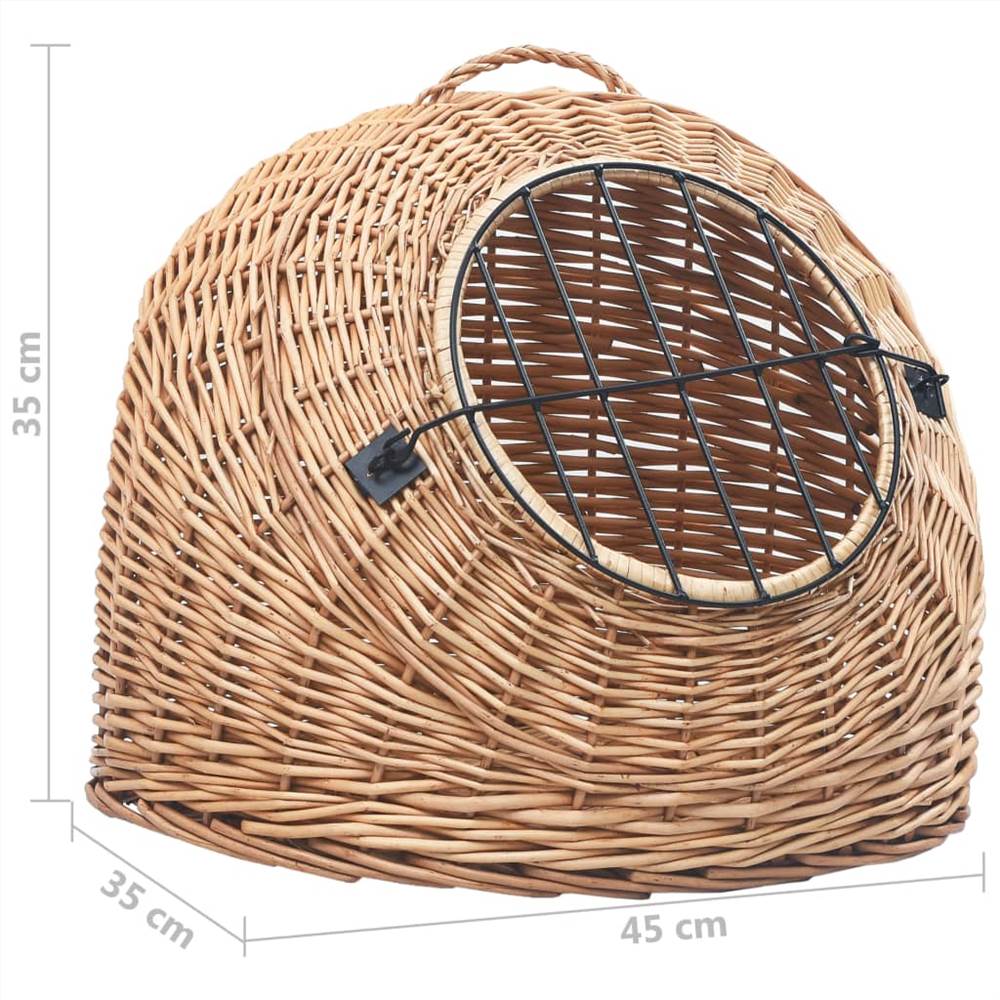 Cat Transporter 45x35x35 cm Natural Willow