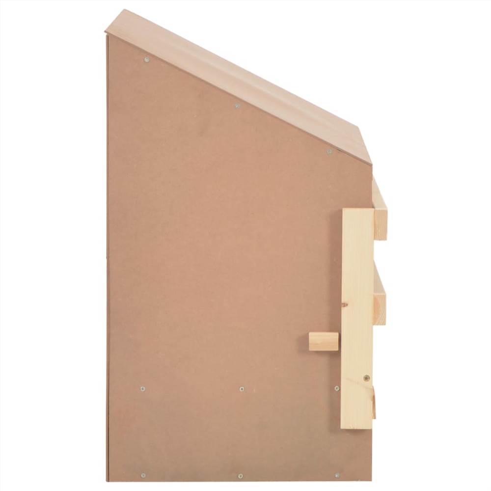 Chicken Laying Nest 3 Compartments 72x33x54 cm Solid Pine Wood