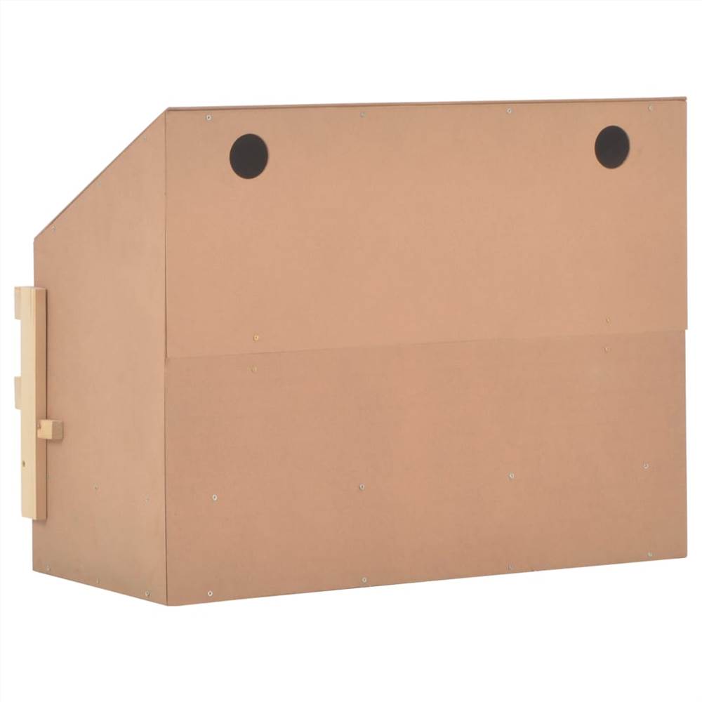 Chicken Laying Nest 3 Compartments 72x33x54 cm Solid Pine Wood