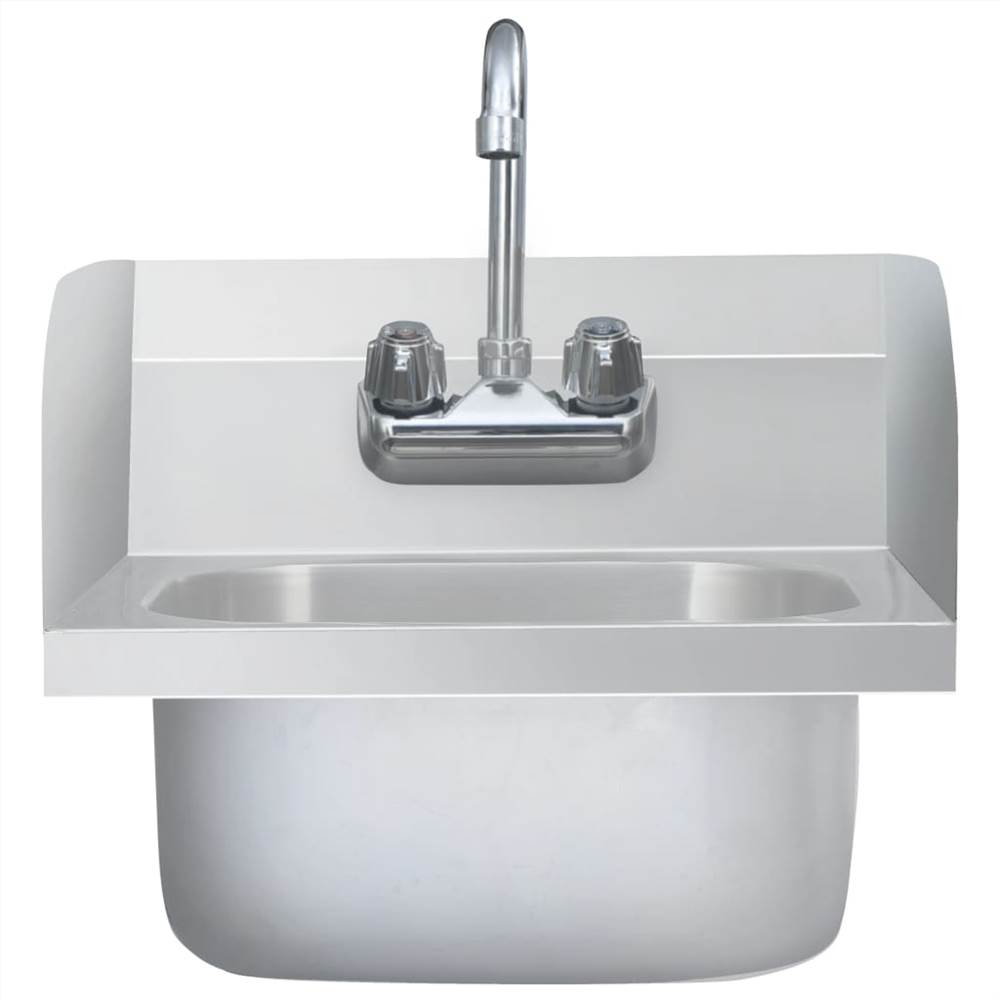 Commercial Hand Wash Sink With Faucet Stainless Steel