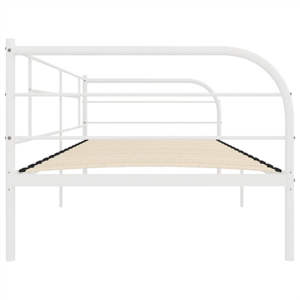 Daybed Frame White Metal 90x200 Cm, Daybed Frame Parts