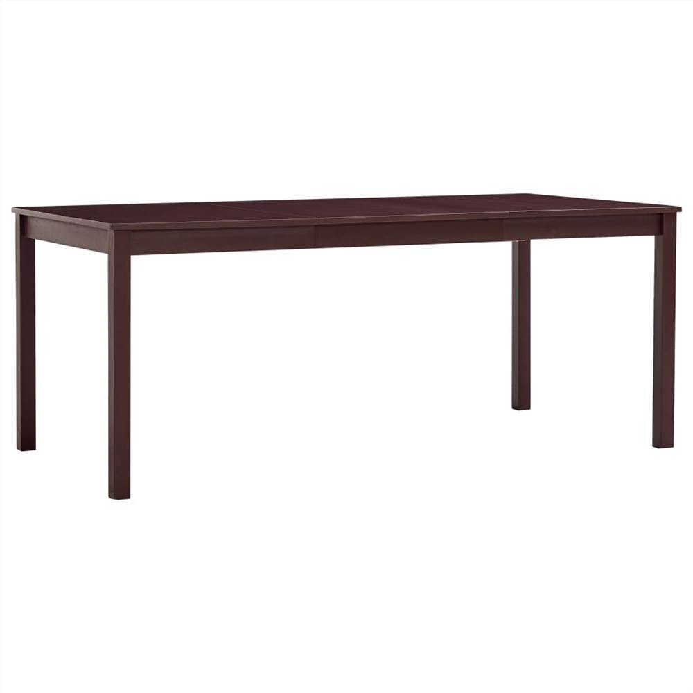 

Dining Table Dark Brown 180x90x73 cm Pinewood