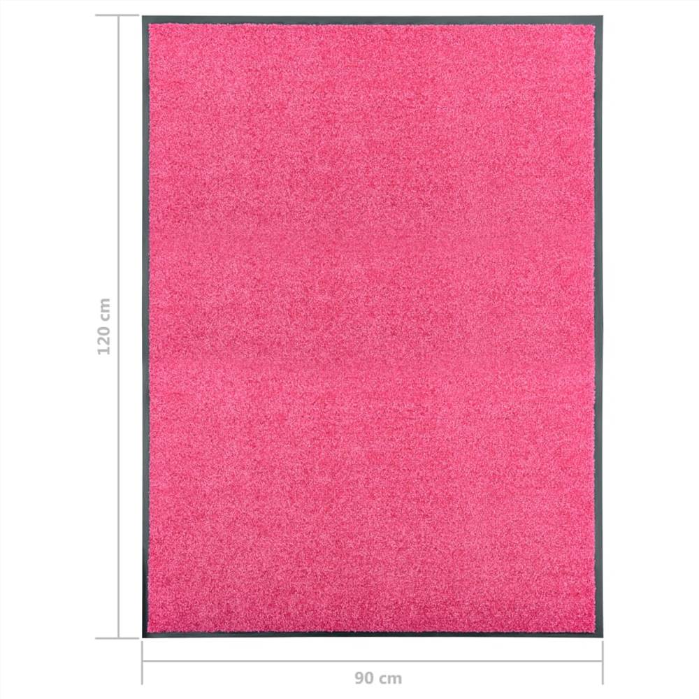 Doormat Washable Pink 90x120 cm