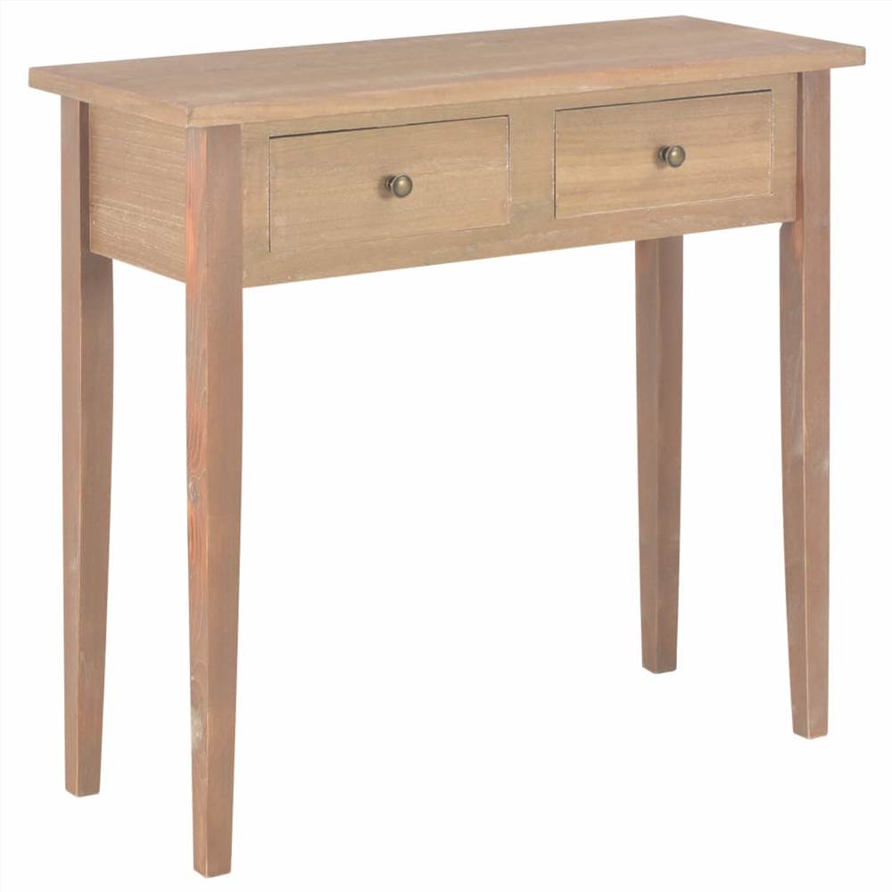 Dressing Console Table Brown 79x30x74 cm Wood