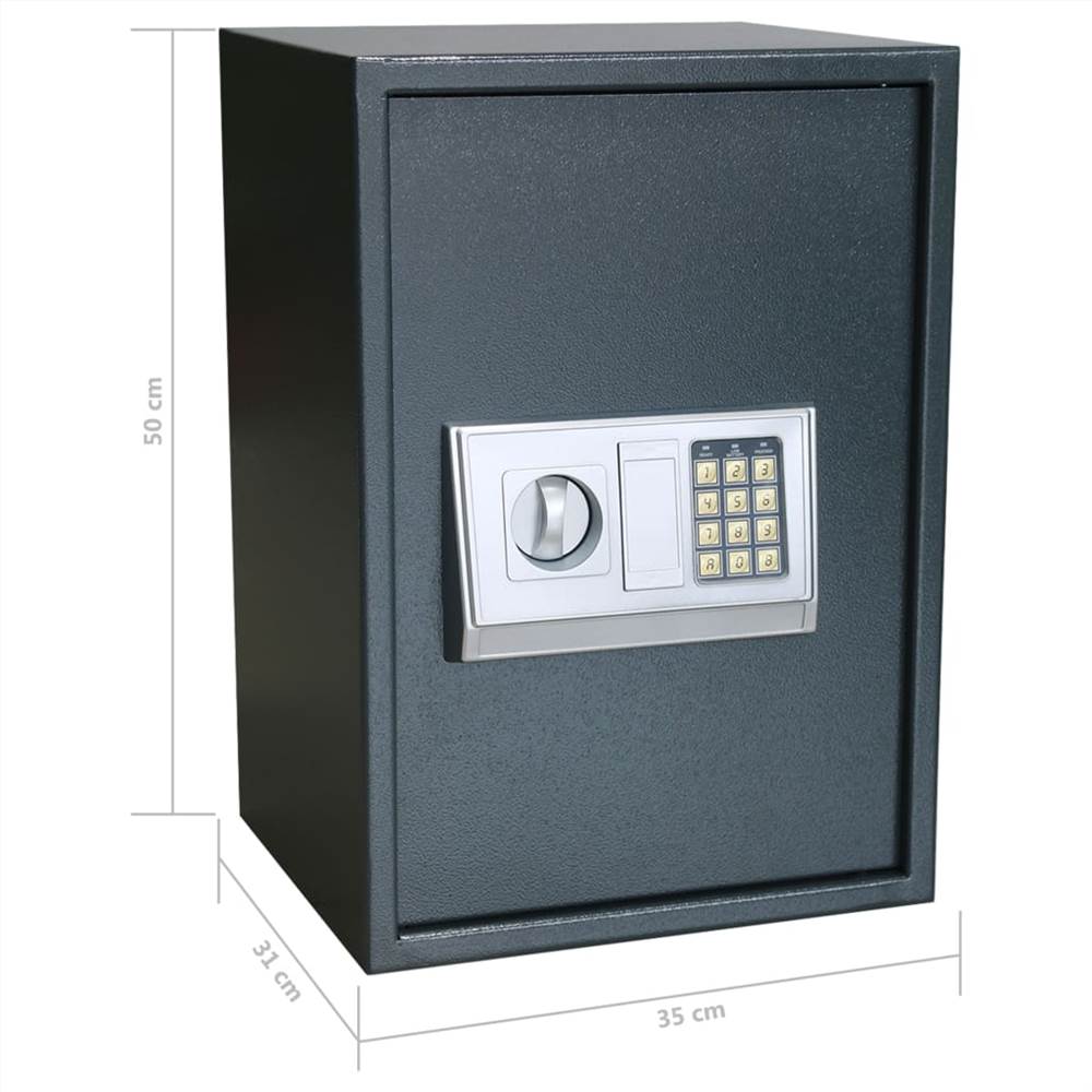 Electronic Digital Safe with Shelf 35x31x50 cm