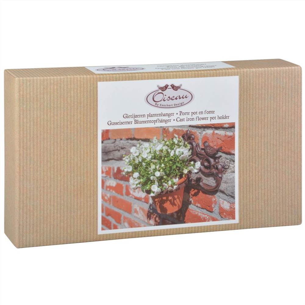 Esschert Design Flowerpot Holder Brown Cast Iron BR28